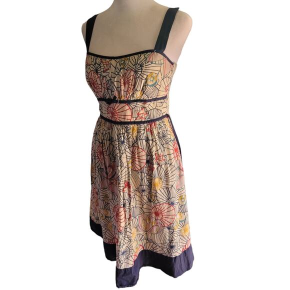 Windsor Seashell Print Strapless Dress Small Beachy Coastal Coquette Rockabilly - Picture 1 of 10